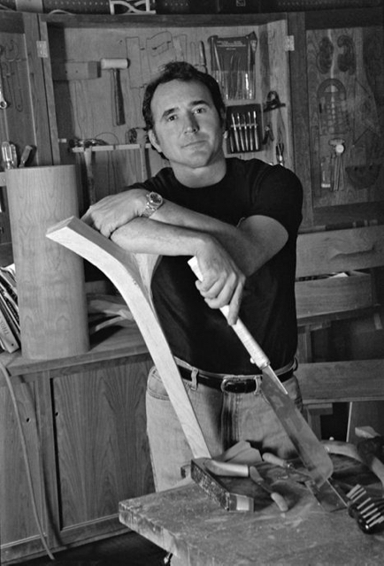 David Moser in his workshop in Maine. (Image provided by David Moser)