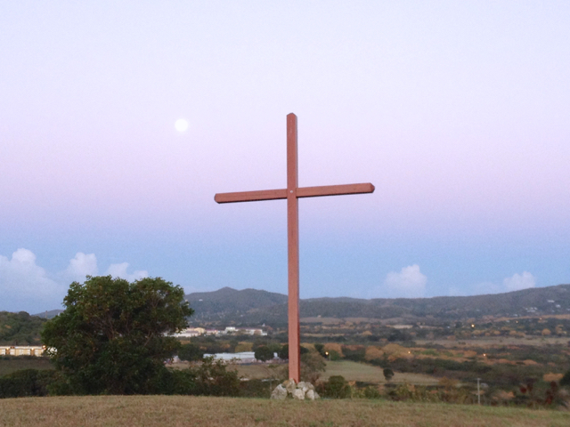 Easter morning at the St. Croix Reformed Church camp. (Photo by Dulcie Crowther)