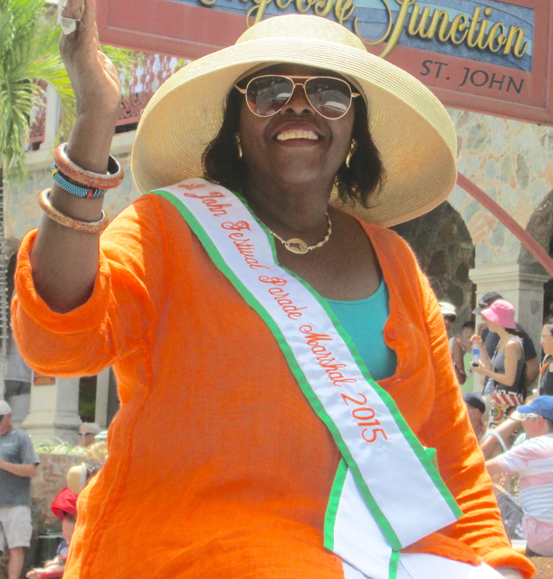 Parade Marshal Alecia M. Wells.