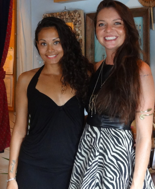 Thais Taylor and Emily Kernen at the grand opening of Island Muse. (Photo provided by Island Muse)