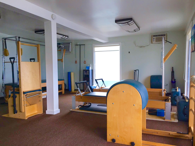 The Pilates Worx studio includes a full complement of equipment.