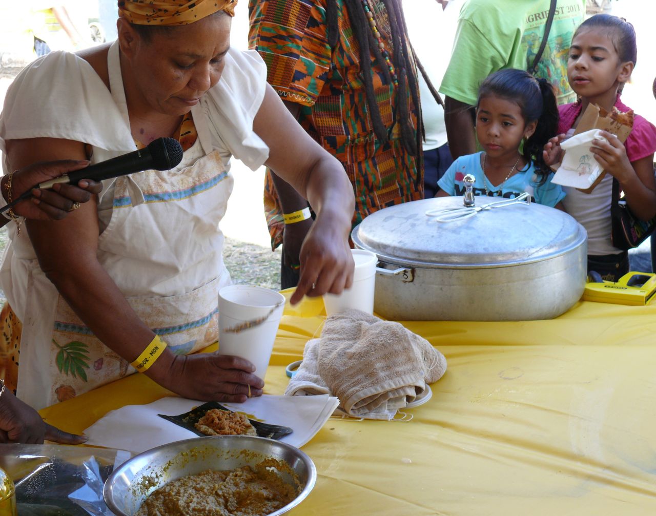  Sylvia Ventura demonstrates pastele making at the 2011 Agrifest. She'll be back for the 45th festival, which begins Saturday. (Bill Kossler photo)