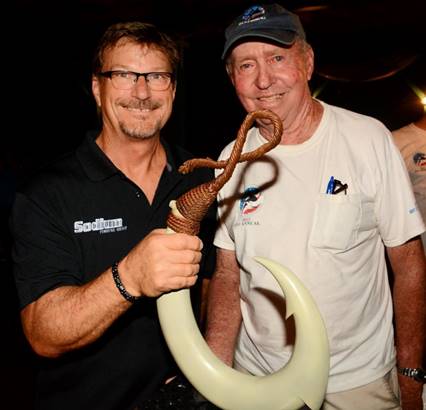  Top Angler Scott McFarland and ABMT tournament director Jimmy Loveland. (Credit - Dean Barnes)