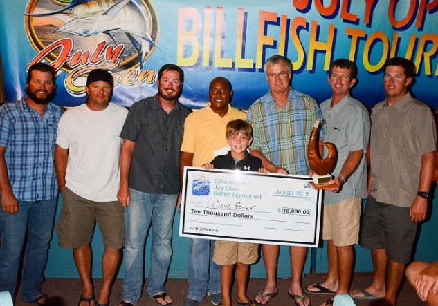 July Open Billfish Tournament winners from last year