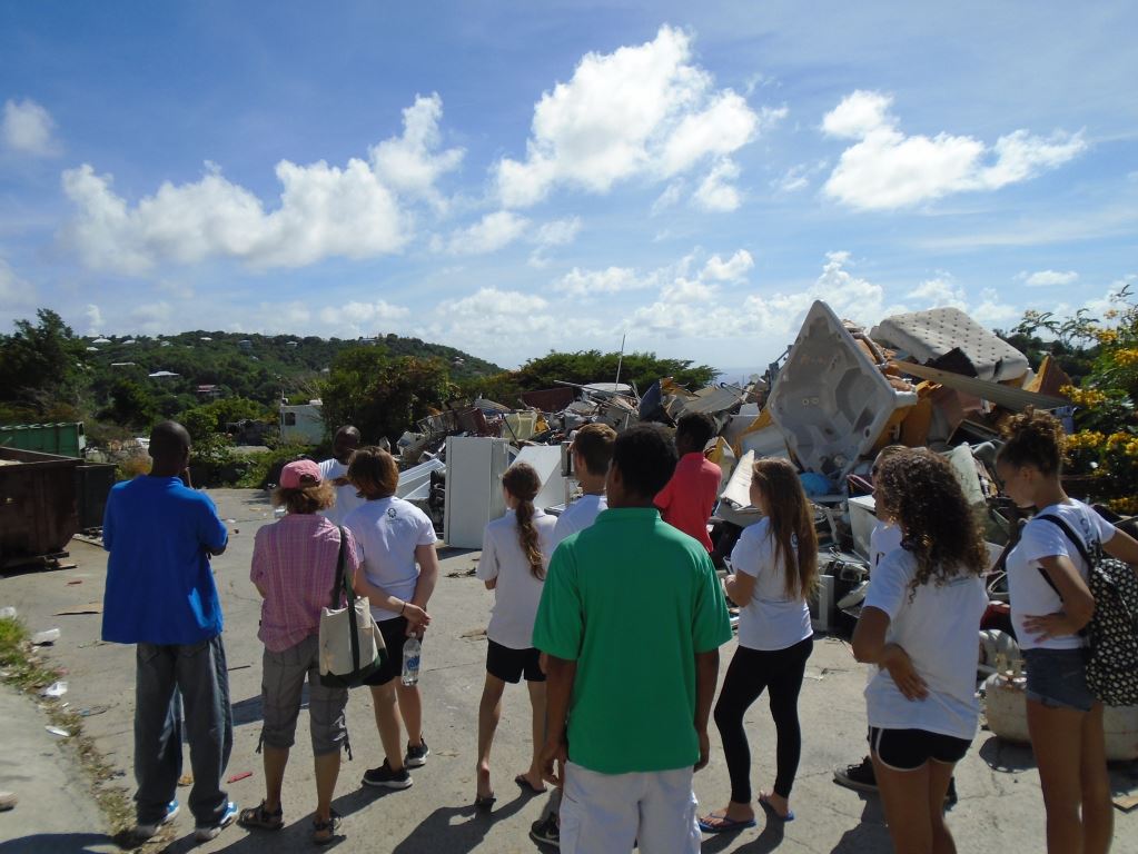 Environmental Justice youth go on CBCC field trip to Sussanaberg Transfer Station.