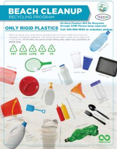 This flyer details which plastics the new program can accept. (Click on image for closer view.)