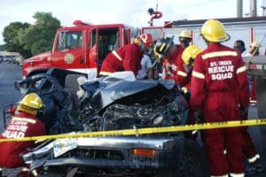 St. Croix Rescue Working on a Vehicle Accident in 2014