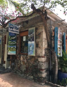 Wharfside Village building. Note the coral corners.