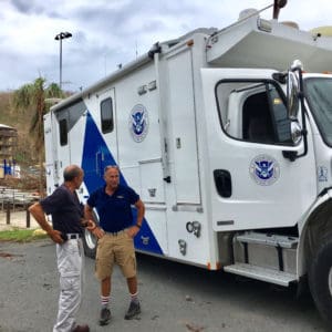 FEMA on St. John got better connected to other relief agencies in the territory through the arrival of this communications van,which arrived on the island Monday.