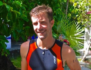 Love City Triathlon winner Stephen Swanson from St. Croix.