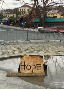 A sign of hope on St. John.