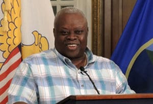 Gov. Kenneth Mapp announced relaxed curfew hours at Wednesday's news conference.