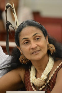 Maekiaphan Phillips, president of the native interests group Opi’a Taino. (Bill Kossler photo)