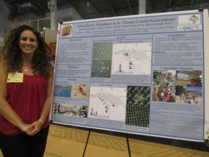 UVI graduate student Danielle Lasseigne's research studied the abundance on micro-plastics in the waters around St. Thomas.