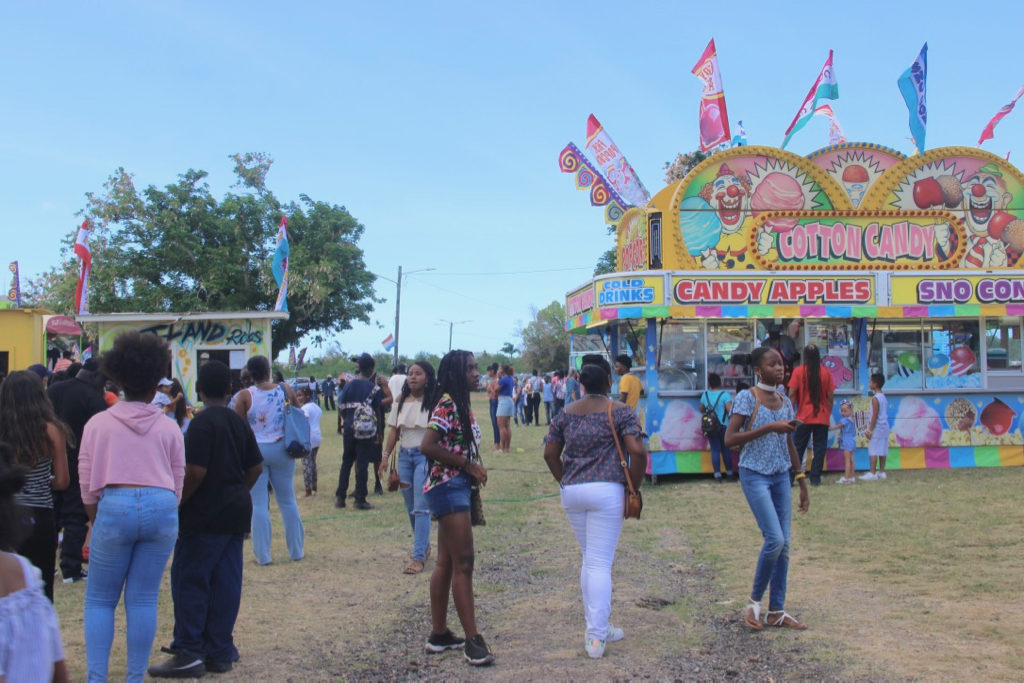 V.I. youth made a strong turnout at the fair on Saturday.