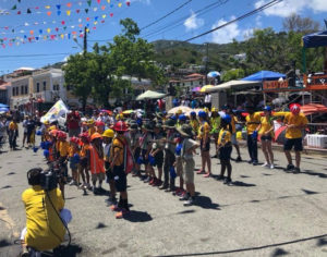 Antilles School students at Children's Parade. (Antilles School photo)