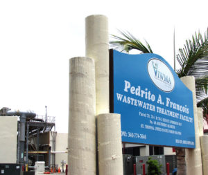 The Pedrito A. Francois Wastewater Treatment plant on St. Thomas.