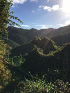 Steep terrain near Coral Bay.