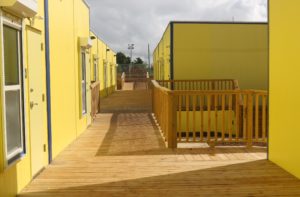 Modular campus at Ricardo Richards School. Senators said Wednesdat that for the cost of the temporary facilities the territory could have built four permanent schools. (File photo)