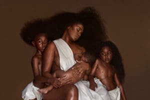 Emmanuel Phillips' photo 'Baby Mama' has created a stir on Facebook, though the social media site hasn't said why the picture violates 'community standards.'