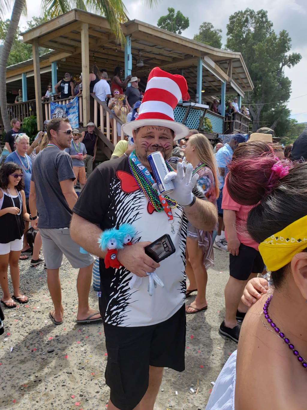 It wouldn't be a Dr. Seuss-themed parade without an appearance from the Car in the Hat. (Melody James photo)