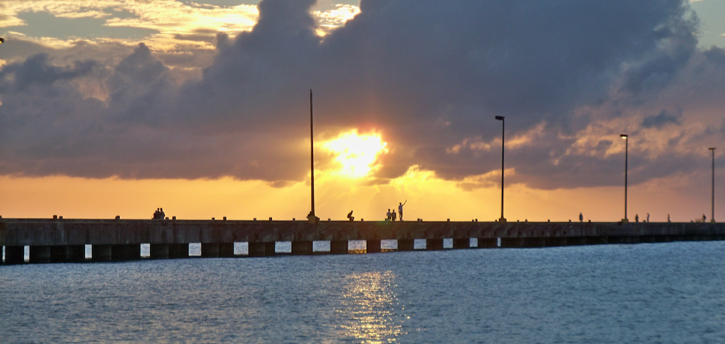 The Frederiksted Pier, called by locals 'the longest recreational swim pier in the world.' (Don Buchanan photo)