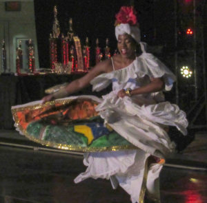 Cha-Niesha Rhymer portrays Mary Ann Golden-Christopher during the 'Lady of Yesteryear' segment of the pageant.