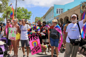 In 2018, St. Croix's first Gay Pride Parade drew a diverse crowd. (Linda Morland photo)