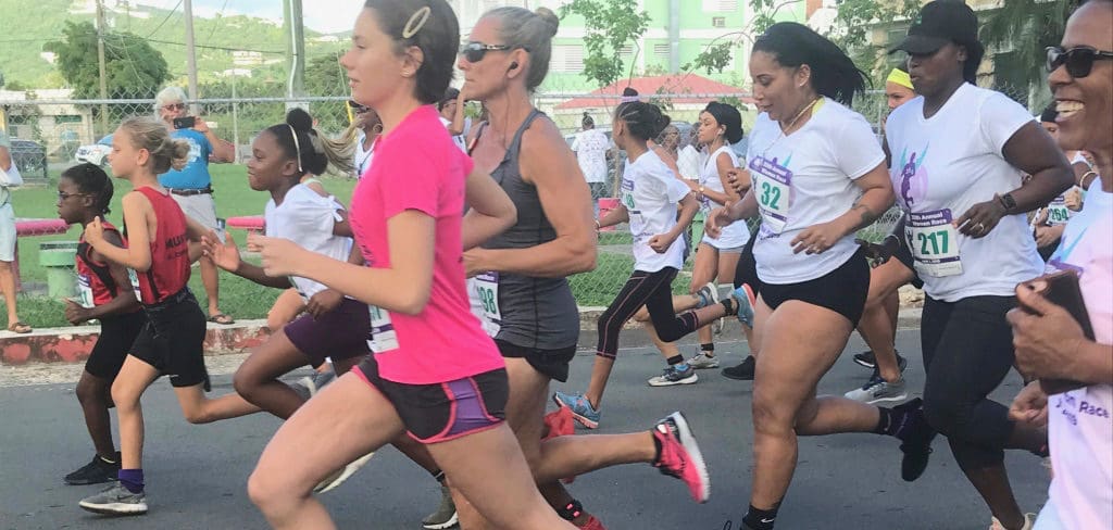 Women of all ages take off on the opening steps of the Women Race. (Elisa McKay photo)