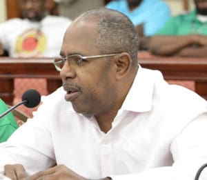 Bruce Flamon, an independent taxi driver, said he thinks mandating credit card payment availability on taxis as government over reach. (Photo by Barry Leerdam for the V.I. Legislature)