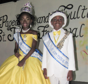 Newly crowned 2019 St. John Festival Prince and Princess Lemuel Liburd III and Elizabeth Farrell.