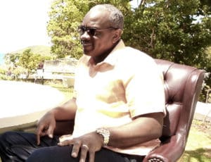 Gov. Albert Bryan Jr. talks with the Source. (Source photo by James Gardner)