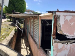 The Industrial Arts Building on St. John was destroyed by Hurricane Irma. (Source photo by Amy Roberts)