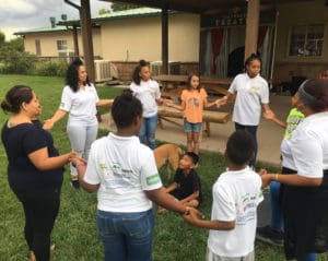 The Project Promise members interact with residents at El Rancho Del Los Ninos in Albuquerque, New Mexico. (Photo submitted by Resa O'Reilly)