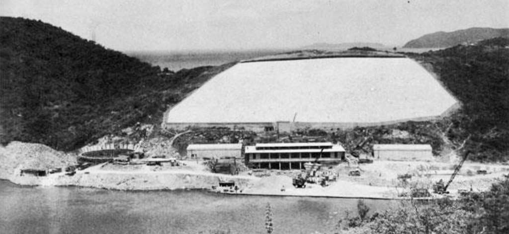 St. Thomas' first power plant under construction, long before the creation of the Water and Power Authority in 1964. (Undated early 20th century photo provided by the St. Thomas Historical Trust)