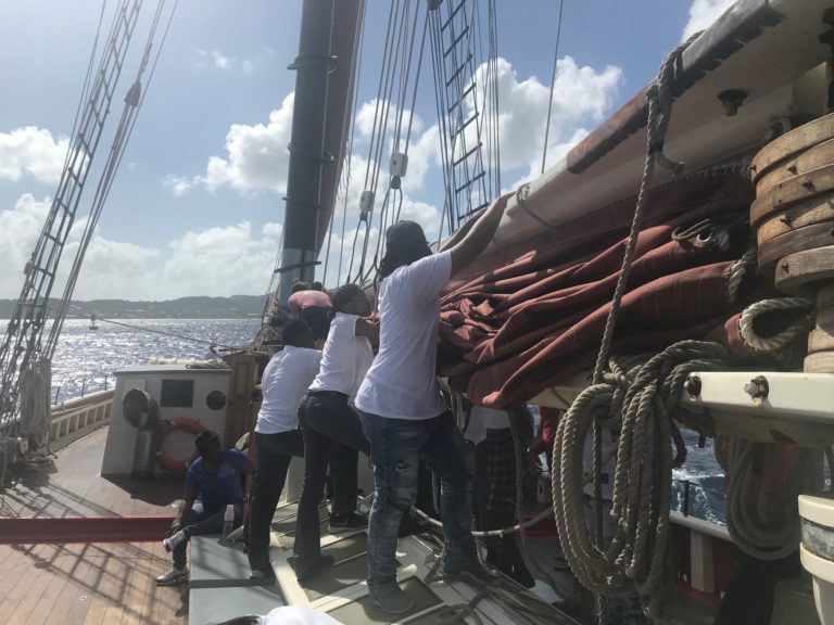 St. Croix Students Crew for a Day Aboard the Schooner Roseway