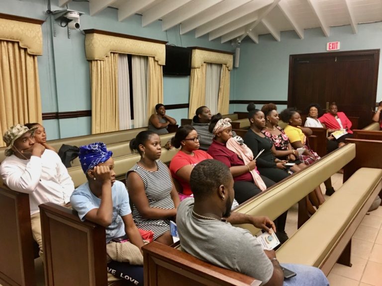 Sen. Payne Pitches Police Work to Former STJ Students
