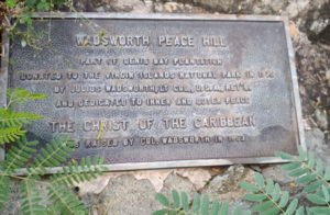 This plaque dedicates Peace Hill for the practice of peace. (Source photo by S. Pennington)