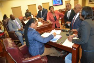 The Rules and Judiciary Committee gather on Thursday to discuss nine different bills. (Photo Barry Leerdam, USVI Legislature)