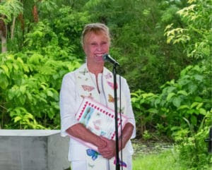 Anne Marie Porter, who hosts the Valentine’s Day vow renewal ceremony, has married thousands of couples. (Source photo by Gail Karlsson)