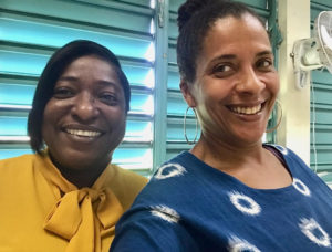 Shermira Mercado, left, head of the English Department at SCEC, and speech and drama teacher Sayeeda Carter. (Submitted photo)