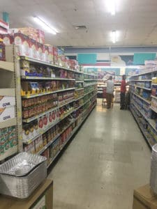 A partially full aisle at Pueblo in Golden Rock shows some gaps. (Kelsey Nowakowski photo)