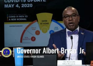 During his coronavisus update Monday, Gov. Albert Bryan Jr. says federal economic stimulus checks could be released late next week.