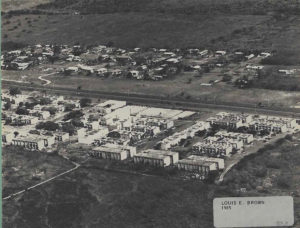 The original Louis E. Brown Villas as they appeared in 1985. (Image provided by the V.I. Housing Authority)