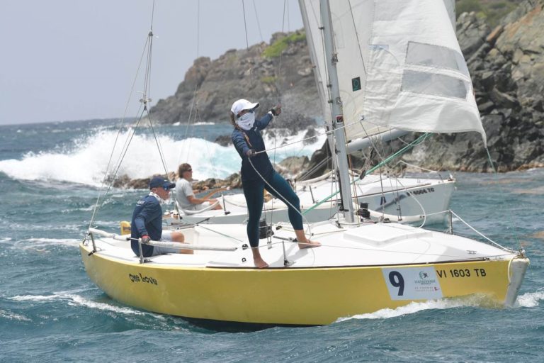 Perfect Sailing Conditions Day One of St. Thomas Yacht Club Invitational Regatta