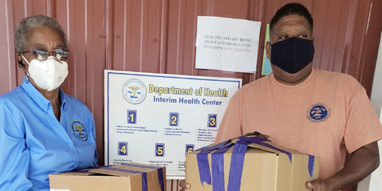 CDC and V.I. Health Distribute Health Care Packages For Homeless