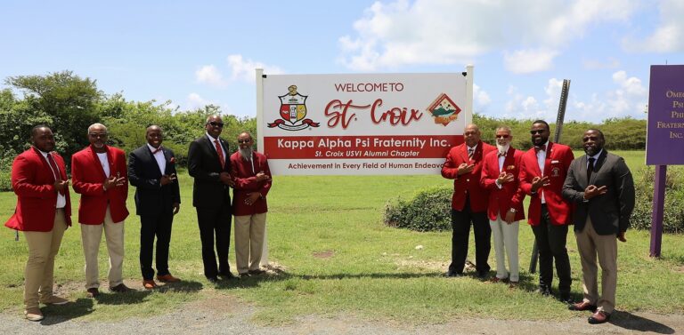Kappa Alpha Psi Alumni Chapter Unveils ‘Welcome to St. Croix’ Sign