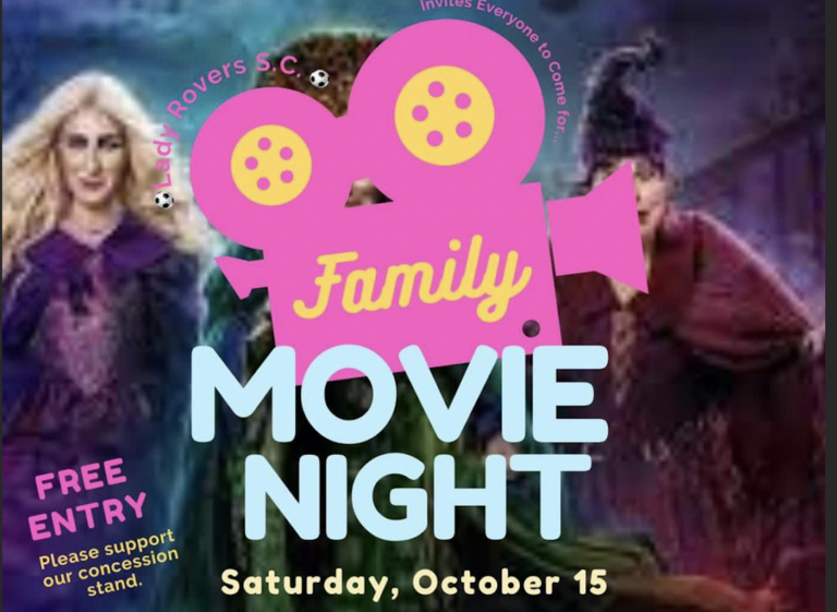 Family Movie Night Scheduled for Saturday Night at the AYSO Facility