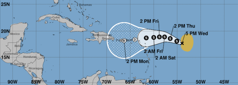 Tropical Storm Philippe May Impact USVI, Puerto Rico