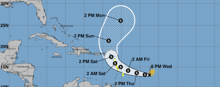 Tropical Storm Tammy Forms; May Impact USVI, Puerto Rico This Weekend